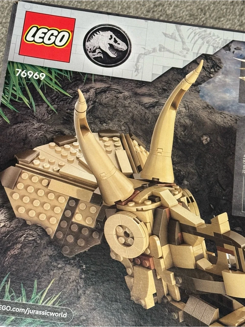 🦖NEW Unopened Unused LEGO Jurassic World Triceratops Fossils Set 76969